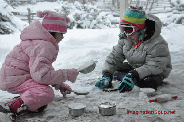 Go Outside and Play in Your Snow Kitchen