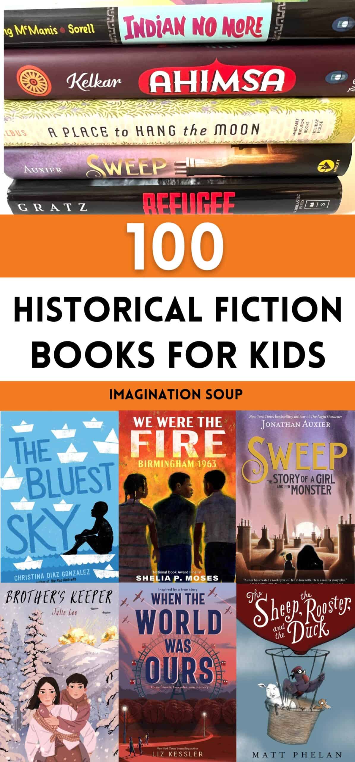 The best historical fiction books show kids a glimpse of the past through the relatable eyes of a story in chapter, middle grade, and YA books.