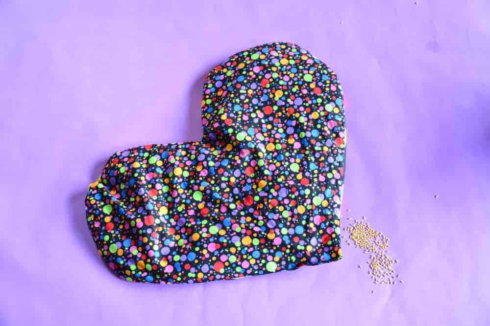 flaxseed warming aromatherapy heart pillow